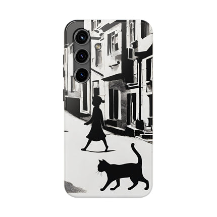 VINTAGE CITY CAT ALLEY WAY Phone Case
