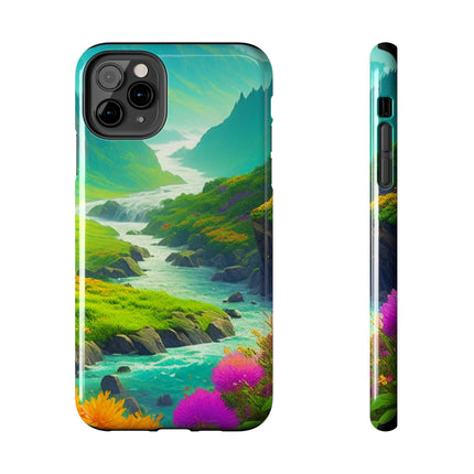 RIVER SPRING FLOWER VALLEY Phone Case