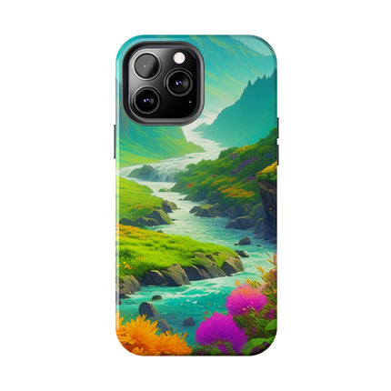 RIVER SPRING FLOWER VALLEY Phone Case