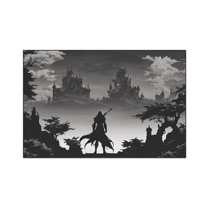 DEATH AND TERROR AWAIT IN THE DARK OF NIGHT Video Game Inspired Floor Mat