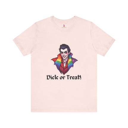 D**K OR TREAT! T-Shirt - Funny LGBTQ Vampire Halloween Humor Tee