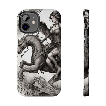 DRAGON AND MORPHING REPTILIAN BEAUTY Phone Case