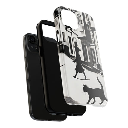 VINTAGE CITY CAT ALLEY WAY Phone Case