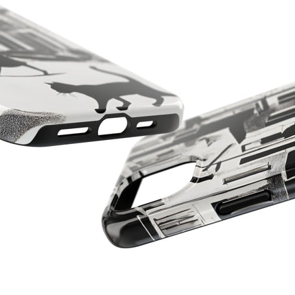 VINTAGE CITY CAT ALLEY WAY Phone Case