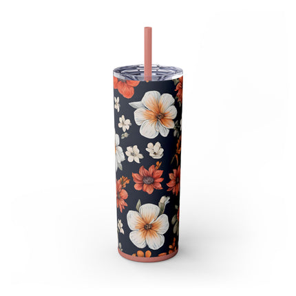 FLOWERS BLOSSOM Tumbler- Fitness Gym Workout Travel Drink Holder
