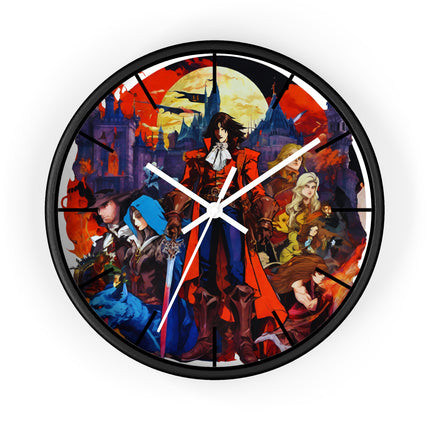 ALLIANCE AGAINST EVIL Video Game Inspired Abstract Collage Wall Art Clock