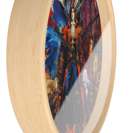 CREATURES OF THE CASTLE Wall Clock - Retro Gaming Vampire Hunter Decor