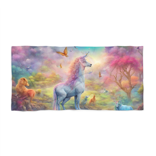 MAJESTIC UNICORN FANTASY COLORFUL KIDS Beach Towel - Mystical Horse Girls Swimming Pool Blanket