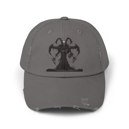DEATHeCUTIONER Series Executioner Hat | Depths of Hell Rising Skeleton Cap | Trendy Evil Dust & Bones Grim Reaper Spring, Summer Wear Gift