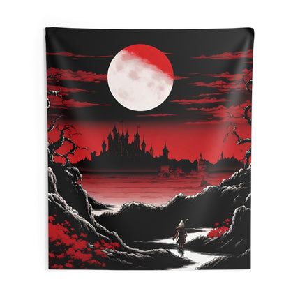 THE PATH OF EMPTINESS IS A PRELUDE TO THE NIGHT Video Game Inspired Art Tapestry