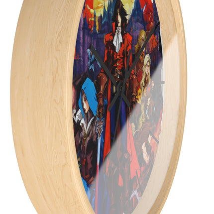 ALLIANCE AGAINST EVIL Video Game Inspired Abstract Collage Wall Art Clock