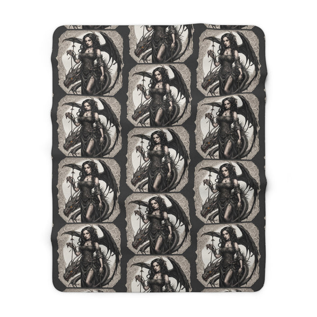 SHAPESHIFTING DRAGON Woman Fleece Blanket