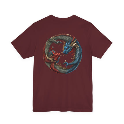 CHINESE DRAGON YIN TANG T-Shirt - Traditional Asian Dragon Art Tee