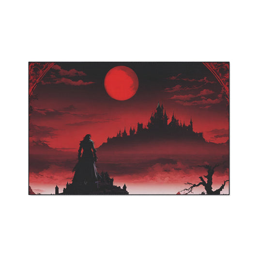 Castlevania Belmont Video Game Inspired Floor Mat | Death and Terror Await in the Dark of Night Bathroom Decor | Dracula Door Entry Gift