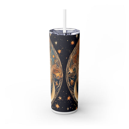 SUN & MOON GODDESS Skinny Tumbler - Lunar Astronomy Wiccan Dreams Cup