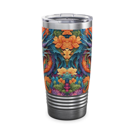 JAPANESE DRAGON FLORAL Tumbler