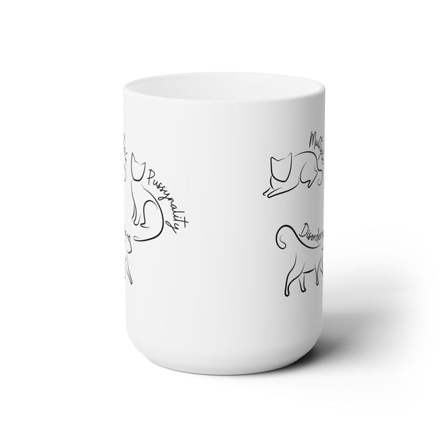 MULTIPLE PUSSYNALITY DISORDER Funny Cat Lover Coffee Mug