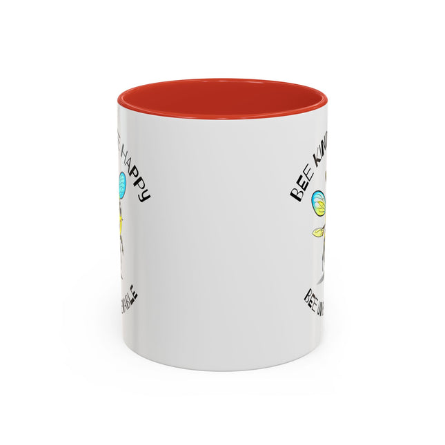 BEE KIND Inspirational Coffee Mug Motivational Mug Honeybee Mug Bee Mugs