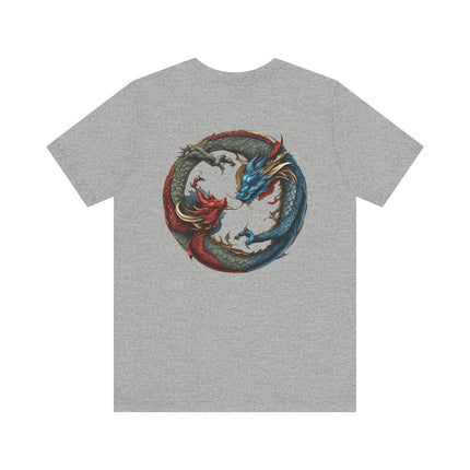 CHINESE DRAGON YIN TANG T-Shirt - Traditional Asian Dragon Art Tee