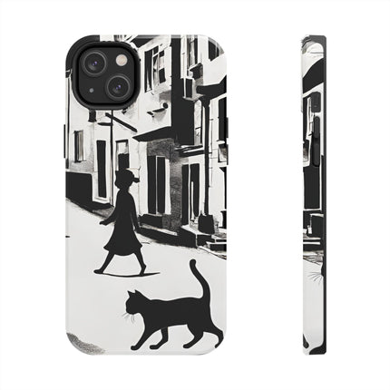 VINTAGE CITY CAT ALLEY WAY Phone Case