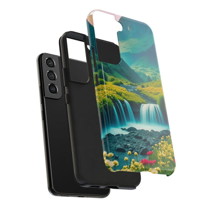 FLOWER CASCADE MOUNTAINS Phone Case