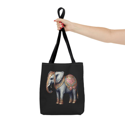 Personalized Elephant Gift Tote | Majestic Custom Grocery Bag | Jungle Lovers Office Travel Carrier | Wild Animal Business Traveler