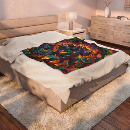 CERBERUGODDESSES Psychedelic Blanket
