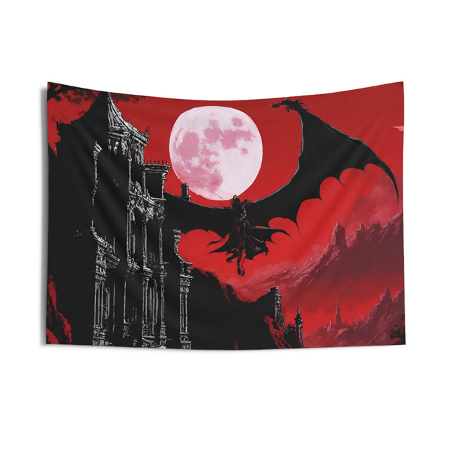 ONLY THE NIGHT CAN SPAWN SUCH EVIL Video Game Inspired Wall Tapestry