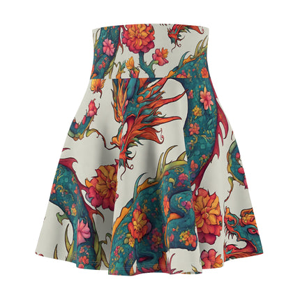JAPANESE DRAGON Skater Skirt