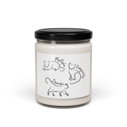 MULTIPLE P**SYNALITY DISORDER (White Label) Cat Lovers Candle