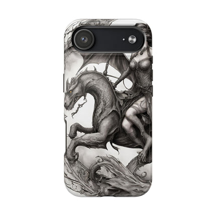 DRAGON AND MORPHING REPTILIAN BEAUTY Phone Case