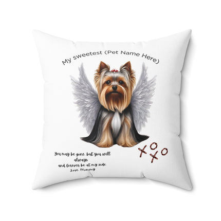 PERSONALIZED PET MEMORIAL PILLOW, Yorkshire Terrier