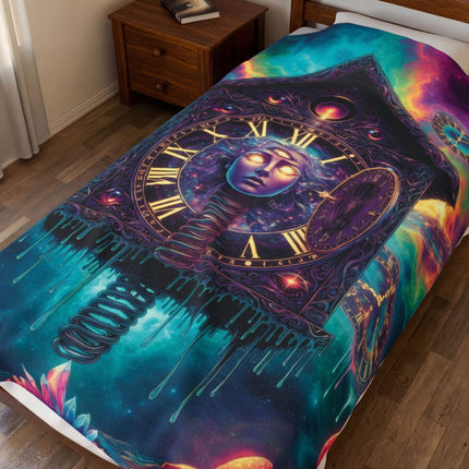 PSYCHEDELIC DIVINE TIME MANIPULATOR Trippy Blanket