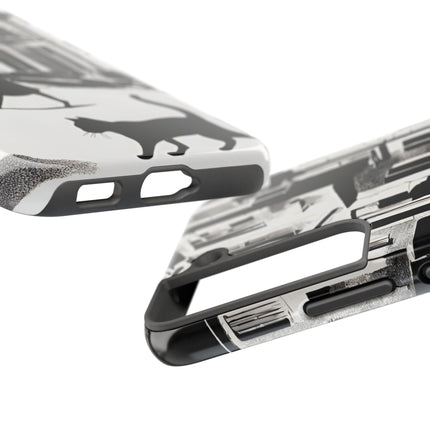 VINTAGE CITY CAT ALLEY WAY Phone Case