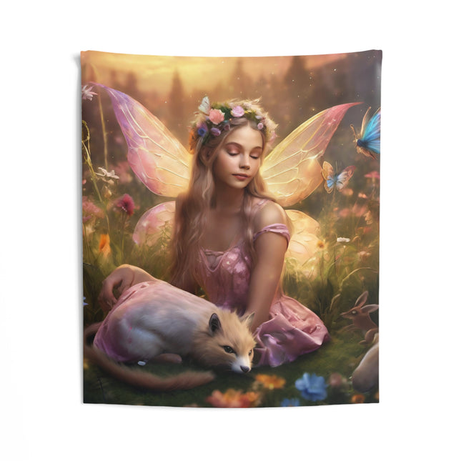 ENCHANTED FLOWER FIELDS FAIRY Tapestry