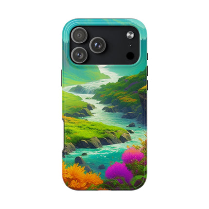RIVER SPRING FLOWER VALLEY Phone Case