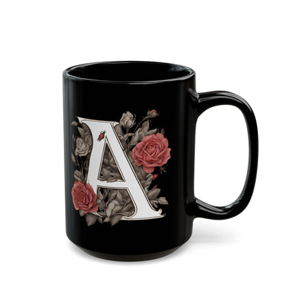 CUSTOM Personalized Letter A and Name Coffee Cup | Mom, Grandma, Aunt Gift