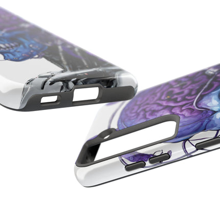 BLUE ALIEN SKULL Phone Case