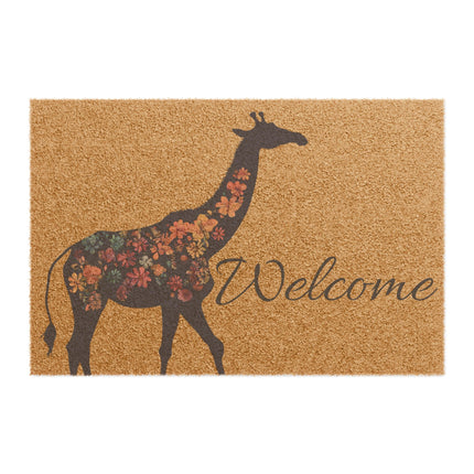 FLORAL GIRAFFE WELCOME Doormat
