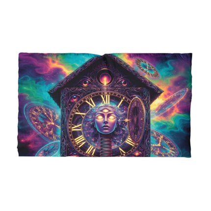 PSYCHEDELIC DIVINE TIME MANIPULATOR PILLOWCASE — Cosmic Galaxy Microfiber Pillow Cover