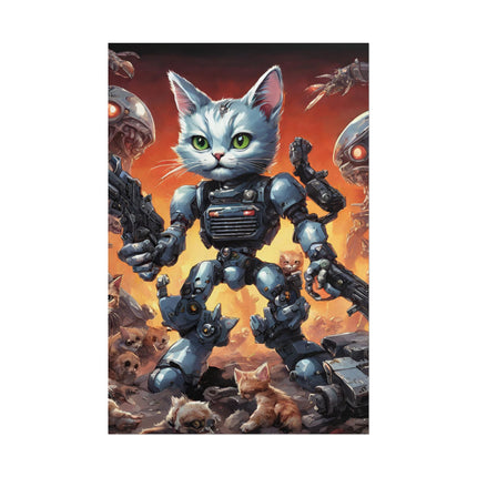 Cool Kids Poster, MECHANIMAL CLASH BATTLERS, Kitten Force, Cat Poster, Kitten Poster, Child's Bedroom Poster, Kids Wall Decor