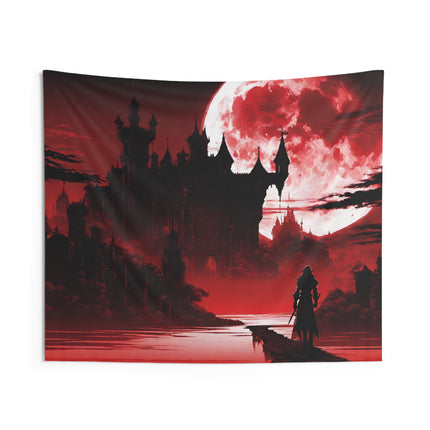 OVERLOOKING THE ABYSS OF SOULLESS EVIL Video Game Inspired Wall Tapestry