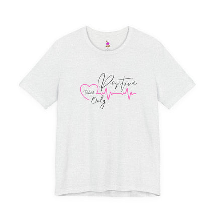 POSITIVE VIBES ONLY Inspirational Women Nurses T-Shirt - Healthcare Hero Motivational Tee