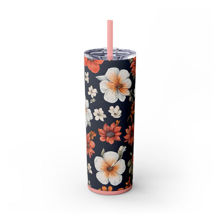 FLOWERS BLOSSOM Tumbler- Fitness Gym Workout Travel Drink Holder