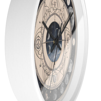 LUNAR MOON PHASES Wall Clock