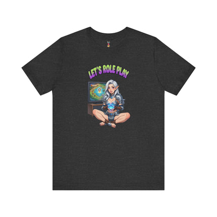 LET'S ROLE PLAY T-Shirt Provocative Seductive Sexy Cartoon Tee