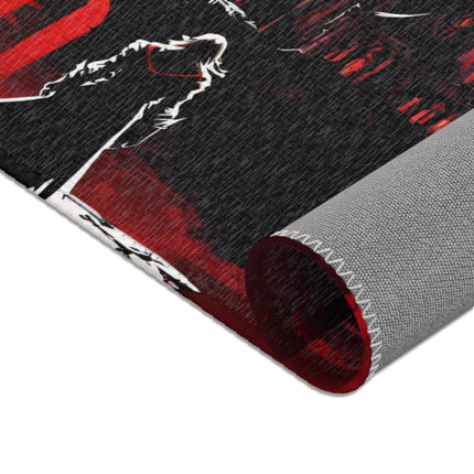 ONWARD UNTO THE WALLS OF EVIL Video Game Inspired Area Rug