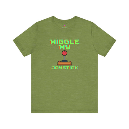 WIGGLE MY JOYSTICK T-Shirt - Funny Gamer Adult Humor Tee