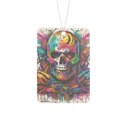 SKELETON EVIL WARRIOR 80's Cartoon Splash Graffiti Air Freshener