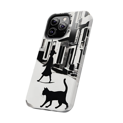 VINTAGE CITY CAT ALLEY WAY Phone Case